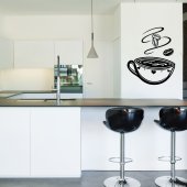 Coffee Cup Wall Stickers