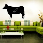 Cow - Chalkboard / Blackboard Wall Stickers