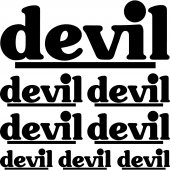 Devil Aufkleber-Set