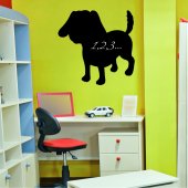 Dog Chalkboard / Blackboard Wall Stickers