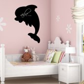 Dolphin - Chalkboard / Blackboard Wall Stickers