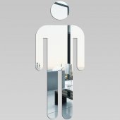 Espejos decorativo Acrílico Pléxiglas  Muestra del WC del hombre