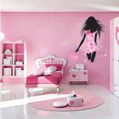 Female figure Wall Stickers