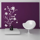 Flower Butterflies Wall Stickers