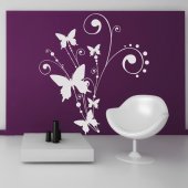 Flower Butterflies Wall Stickers