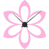 Flower Clock Wall Stickers