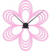 Flower Clock Wall Stickers