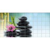 Flower Pebbles - Tiles Wall Stickers