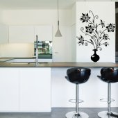 Flower Vase Wall Stickers