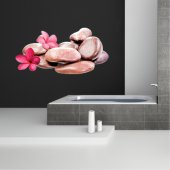 Flowers Pebbles Wall Stickers