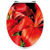 Flowers - Toilet Seat Decal Sticker