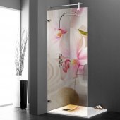 Glasdekor Dusche Orchidee