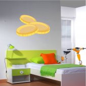 Gold Coin Wall Stickers