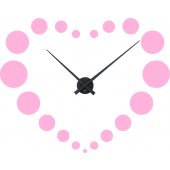 Heart Clock Wall Stickers