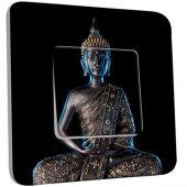 Interrupteur Décoré Poussoir Bouddha  Zen 3