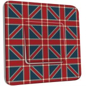 Interrupteur Décoré Poussoir Motif Drapeau Anglais