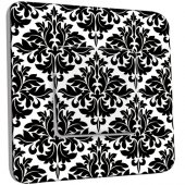 Interrupteur Décoré Simple Motif Oriental Black&White 2