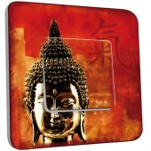 Interrupteur Décoré Simple Tête de Bouddha Zoom 1