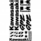 Kawasaki GPZ 750 Aufkleber-Set