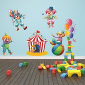 Kit Adesivo Murale bambini circo
