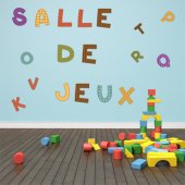 Kit Autocolante decorativo infantil alfabeto