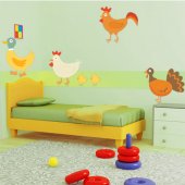 Kit Autocolante decorativo infantil Animais