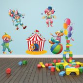 Kit Autocolante decorativo infantil circo