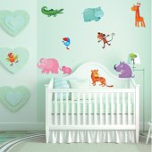 Autocollant Stickers enfant kit 11 animaux