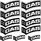 Kit stickers gas