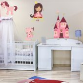  Autocollant Stickers enfant kit princesse