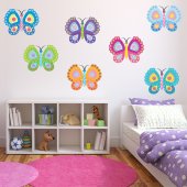 Kit Vinilo decorativo infantil 12 mariposas