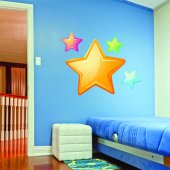 Kit Vinilo decorativo infantil 4 estrellas