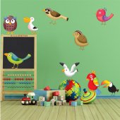 Kit Vinilo decorativo infantil 9 animales