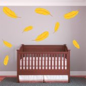 Kit Vinilo decorativo infantil 9 plumas