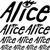 Komplet naklejek - Alice