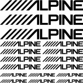 Komplet naklejek - Alpine