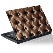 Laptop-Aufkleber Leder Textur