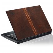 Laptop-Aufkleber Leder Textur