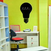 Light Bulb - Chalkboard / Blackboard Wall Stickers