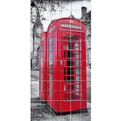 London Phone Box - Tiles Wall Stickers