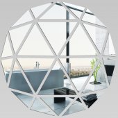 Miroir Acrylique Plexiglass Mosaïque en Triangles
