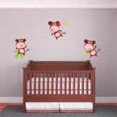 Monkeys Set Wall Stickers