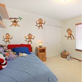 Monkeys Set Wall Stickers