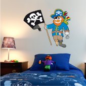 Naklejka ścienna Dla Dzieci - Flaga Piratów