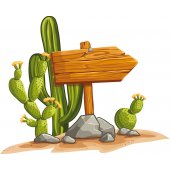 Naklejka ścienna Dla Dzieci - Kaktus