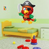 Naklejka ścienna Dla Dzieci - Ptaszek Pirat