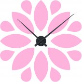Naklejka ścienna Zegar - Kwiat Design