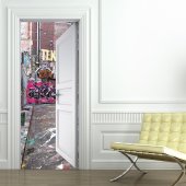 Naklejka na Drzwi - Graffiti