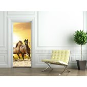 Naklejka na Drzwi - Konie