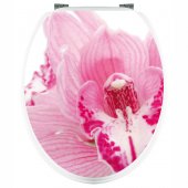 Naklejka na WC - Różowa Orchidea